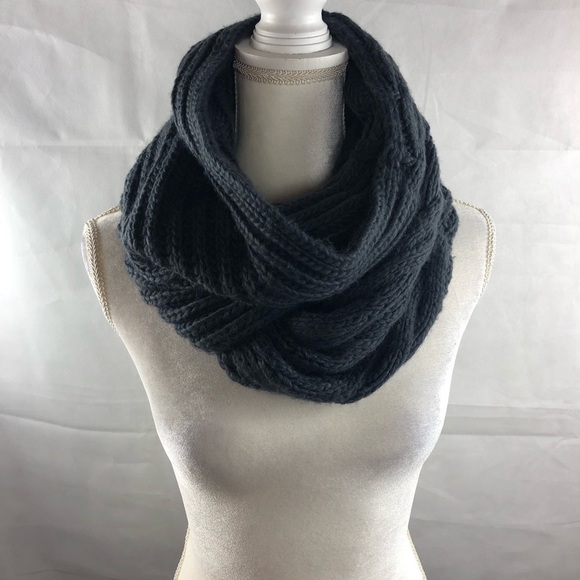 𝅺bp Cable Knit Wrap Charcoal Grey - Picture 3 of 5